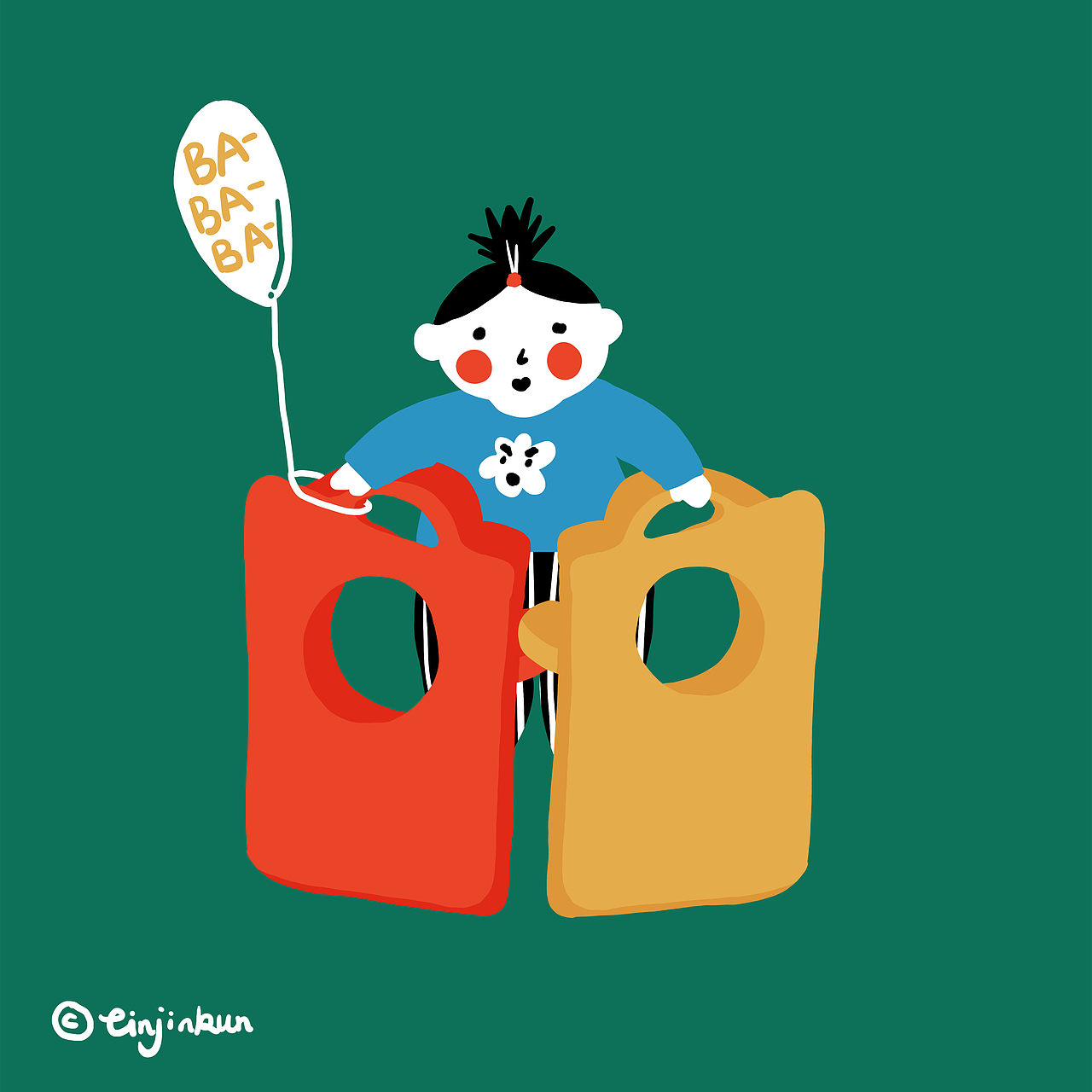 一组记录小日常的插画