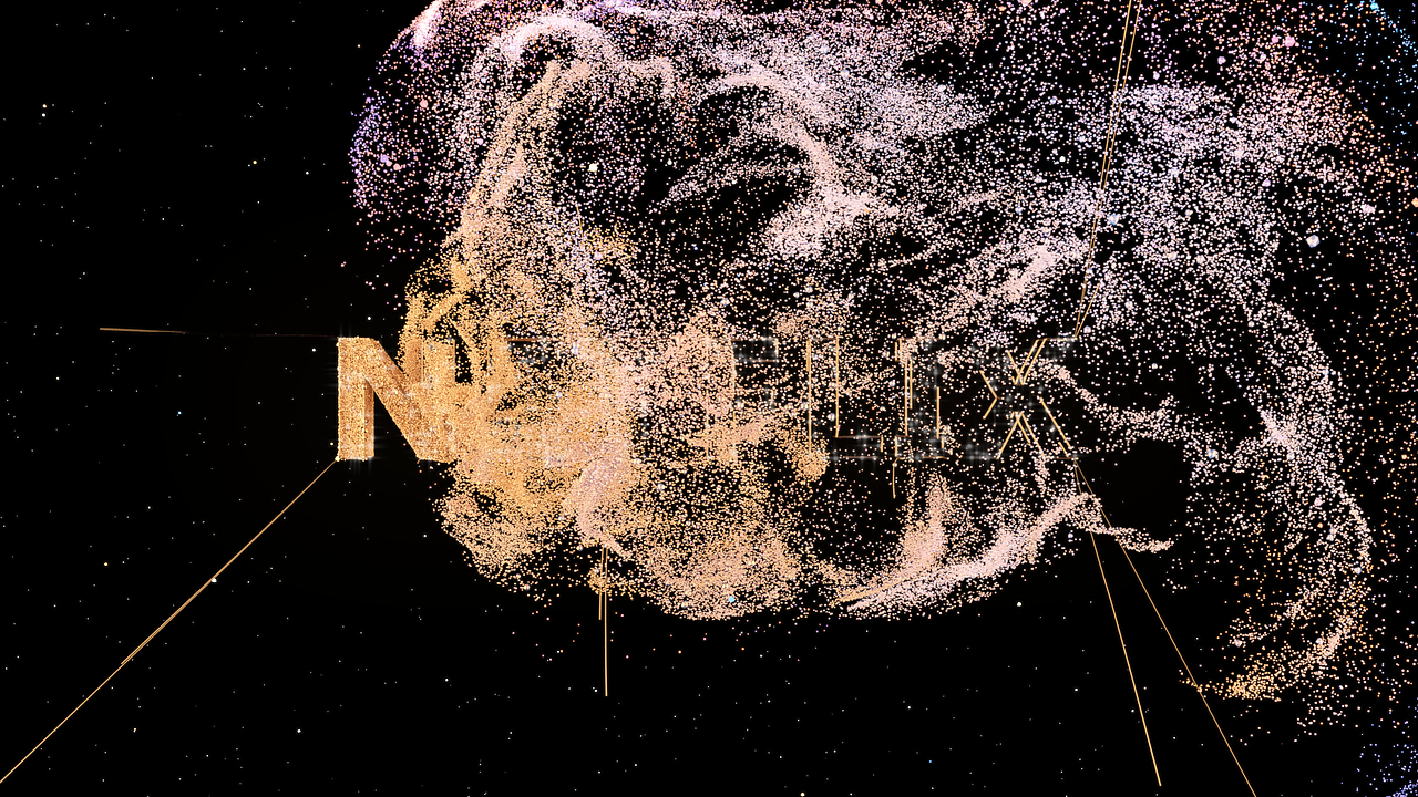 短片 | 三维动画-宇宙星空粒子汇聚logo