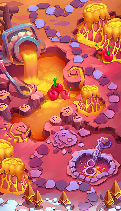 一组Q版消除类地图（图ZNjMyOTkyOTY=） - 游戏原画 - 站酷设计师六翼喀啦原创素材 - 站酷ZCOOL