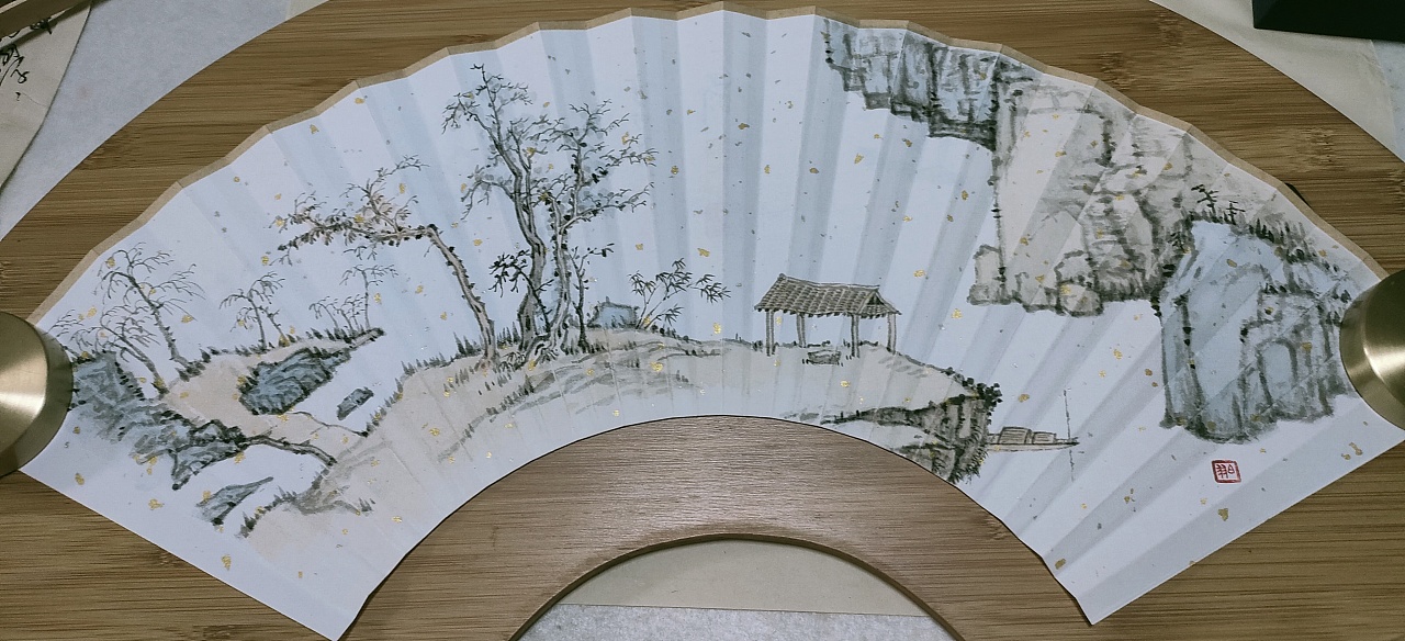 扇面|纯艺术|绘画|不秋草堂 - 原创作品 - 站酷 (zcool)