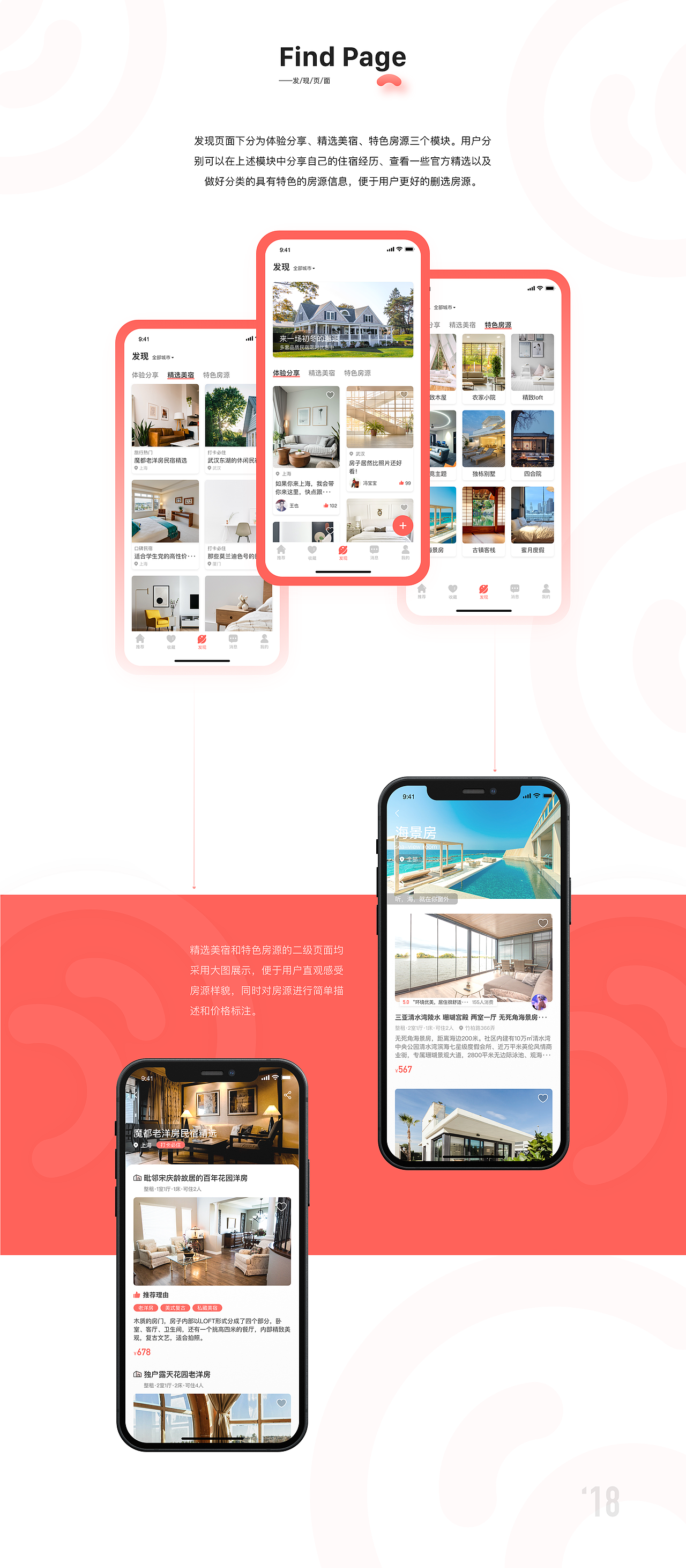 今夕民宿APP设计（图ZMjg1ODM4MTc2） - APP界面 - 站酷设计师苞宝原创素材 - 站酷ZCOOL