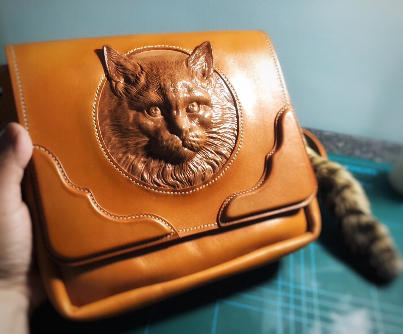 皮雕皮塑手工皮具|手工艺|工艺品设计|一丁lucky - 原创作品 - 站酷