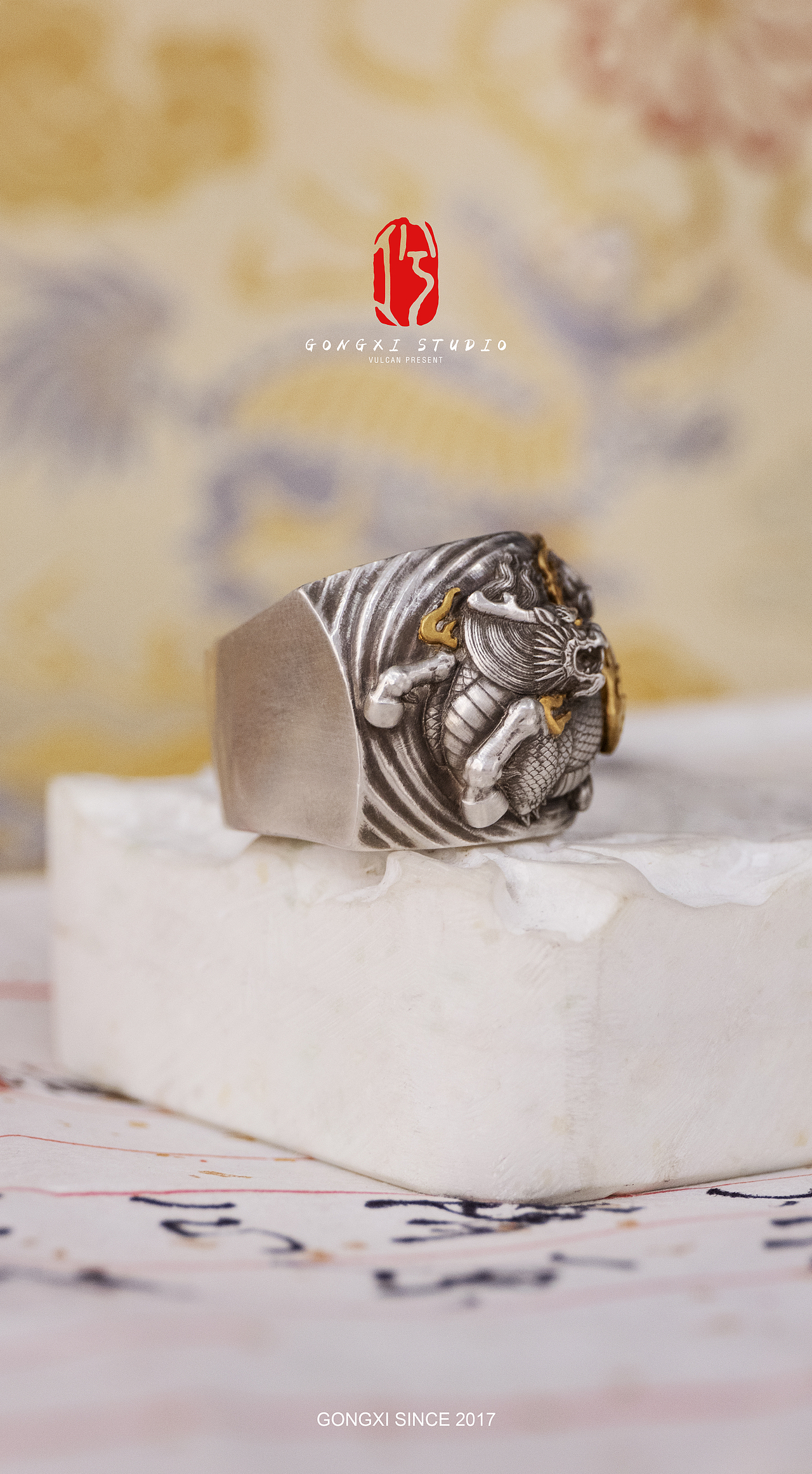 工兮·麒麟扳指（图ZMTU2NjI0NjAw） - 首饰设计 - 站酷设计师VULCAN伏尔甘原创素材 - 站酷ZCOOL