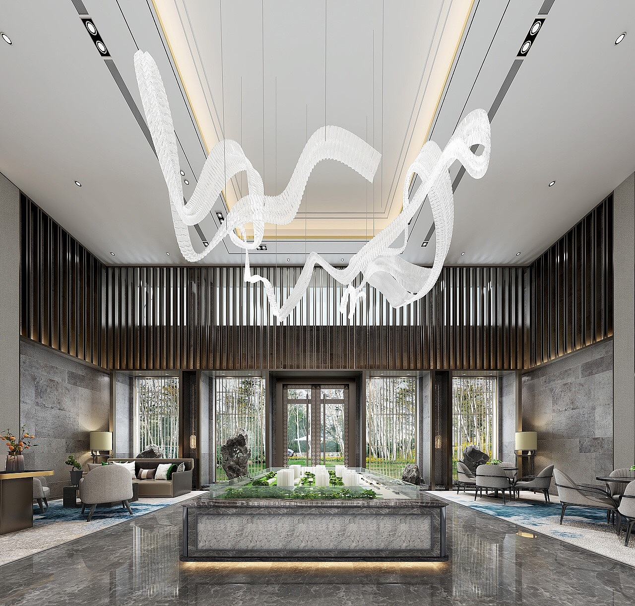 售楼部效果，专业设计工装，家装效果图（图ZMjExNjUwMTI0） - 家装设计 - 站酷设计师张美丽效果图原创素材 - 站酷ZCOOL