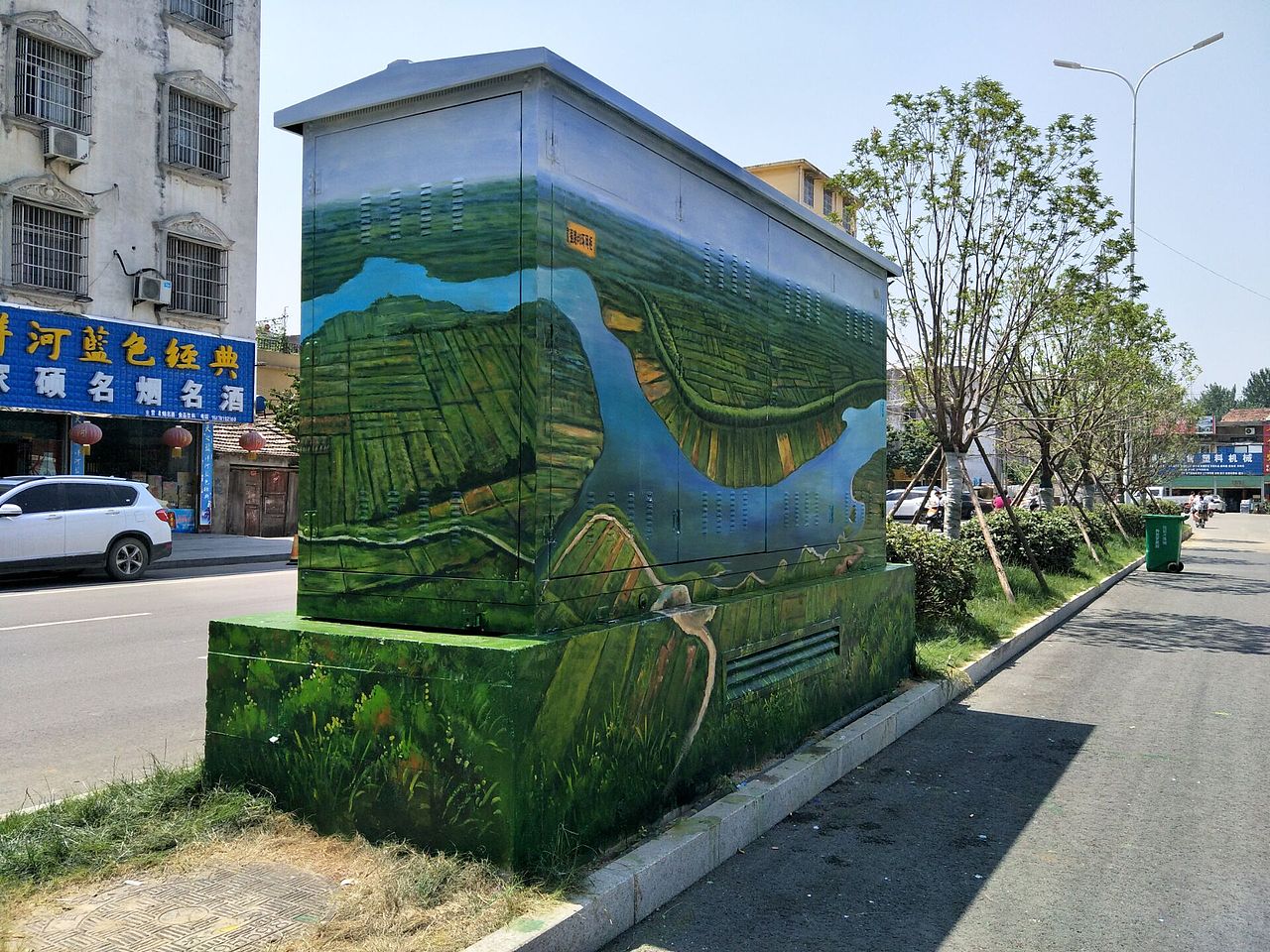 阜阳界首市——富强路变电箱彩绘（图ZMTM3NTU5OTMy） - 新锐潮流插画 - 站酷设计师波普文化传媒原创素材 - 站酷ZCOOL