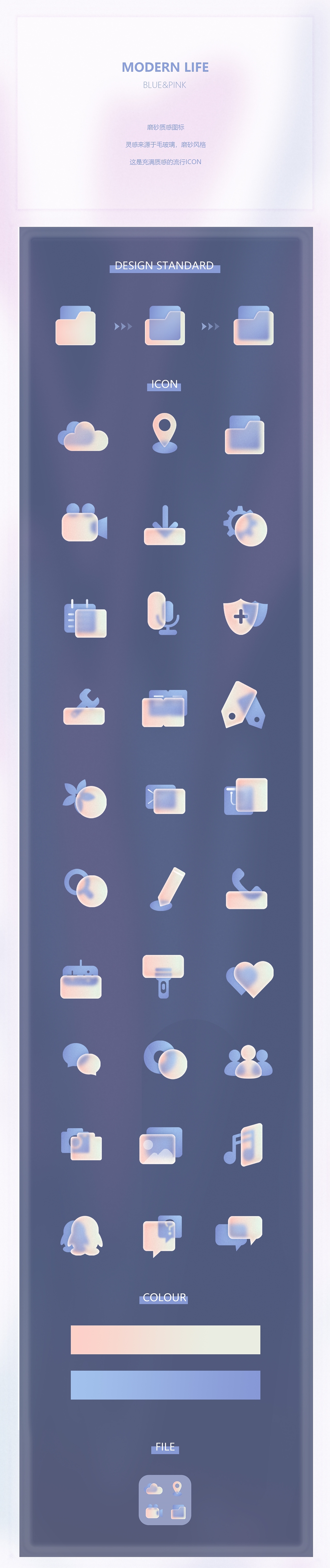 [Modern Life]原创磨砂质感主题图标（图ZMjk2MTI0NTE2） - 主题/皮肤 - 站酷设计师鱼伪浴原创素材 - 站酷ZCOOL