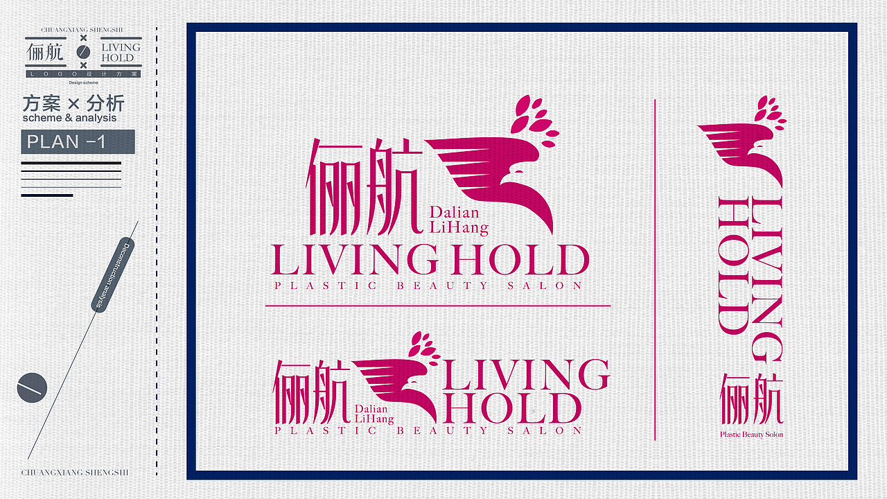 俪航美容整形LOGO-VI设计提案