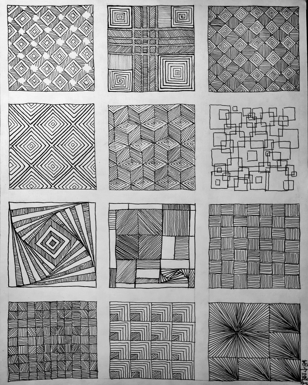 排线练习|平面|图案|amy_van0322_原创作品-站酷zcool