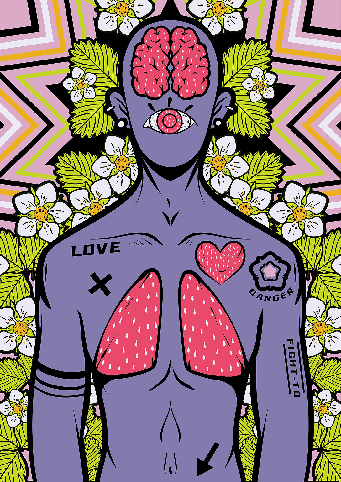 STRAWBERRYLOVE（图ZMjA2MTQ1MzQw） - 新锐潮流插画 - 站酷设计师Cole啊原创素材 - 站酷ZCOOL