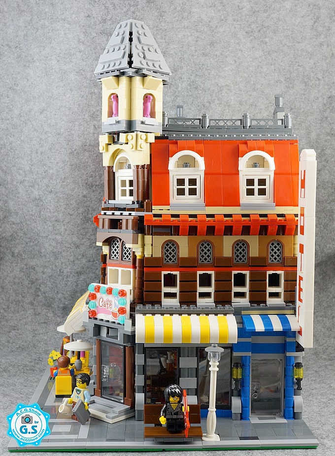 复刻乐高10182转角咖啡厅内饰加强版