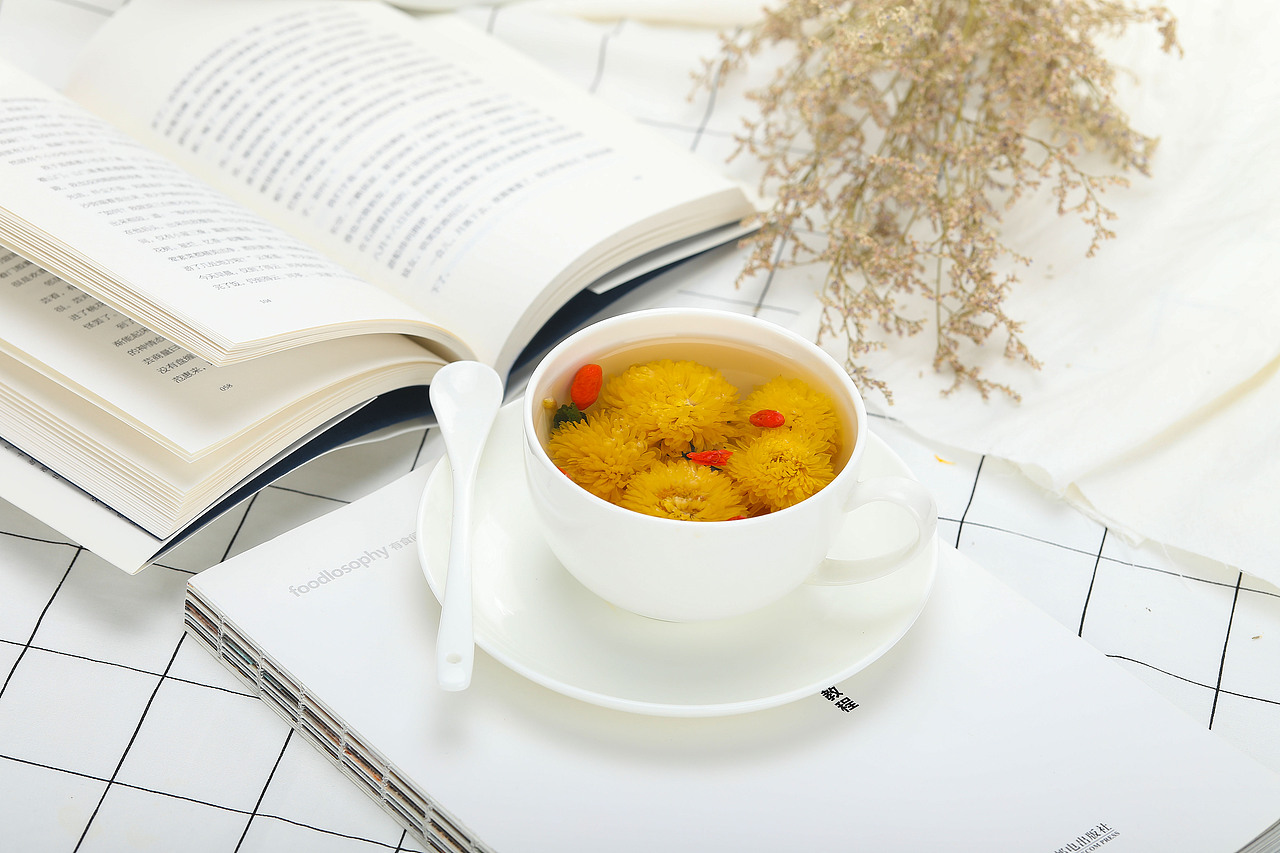 食物拍摄高调清新风格菊花金银花茶（图ZMTUwMzQ1MzQw） - 产品摄影 - 站酷设计师六六小姐姐原创素材 - 站酷ZCOOL