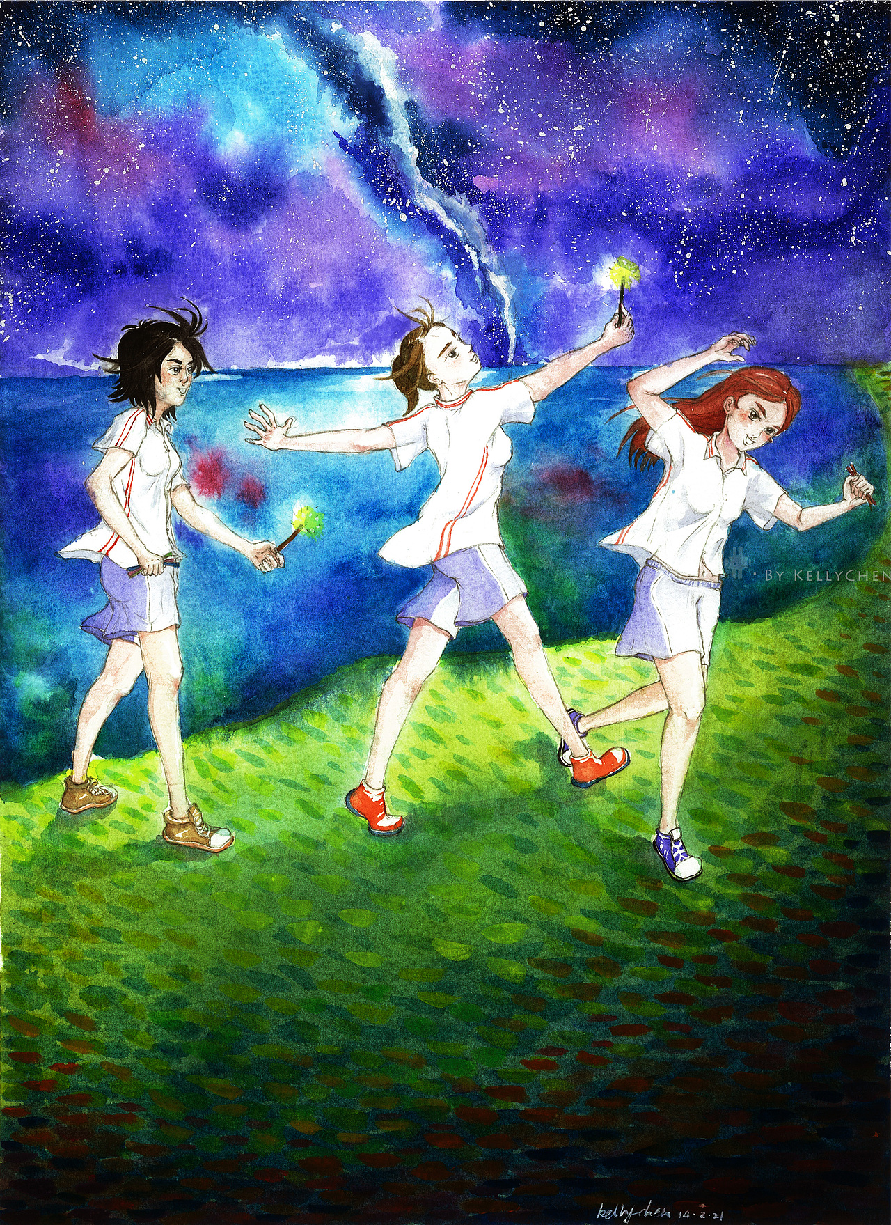 穿校服的女孩