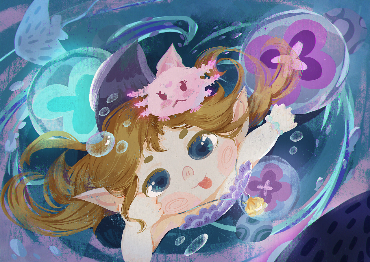 插画练习（图ZMjYxNjMzNjIw） - 绘本 - 站酷设计师愿蓝桉原创素材 - 站酷ZCOOL