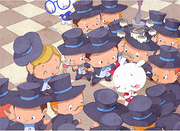 扑克兔表情、绘本