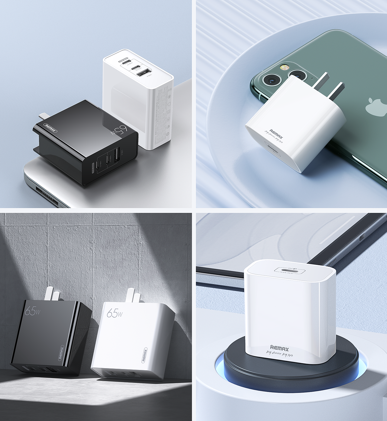 近期产品渲染 [ Remax充电头·数据线·耳机等]（图ZMjI3NTI1NDg4） - 产品 - 站酷设计师Zhom_粽子原创素材 - 站酷ZCOOL