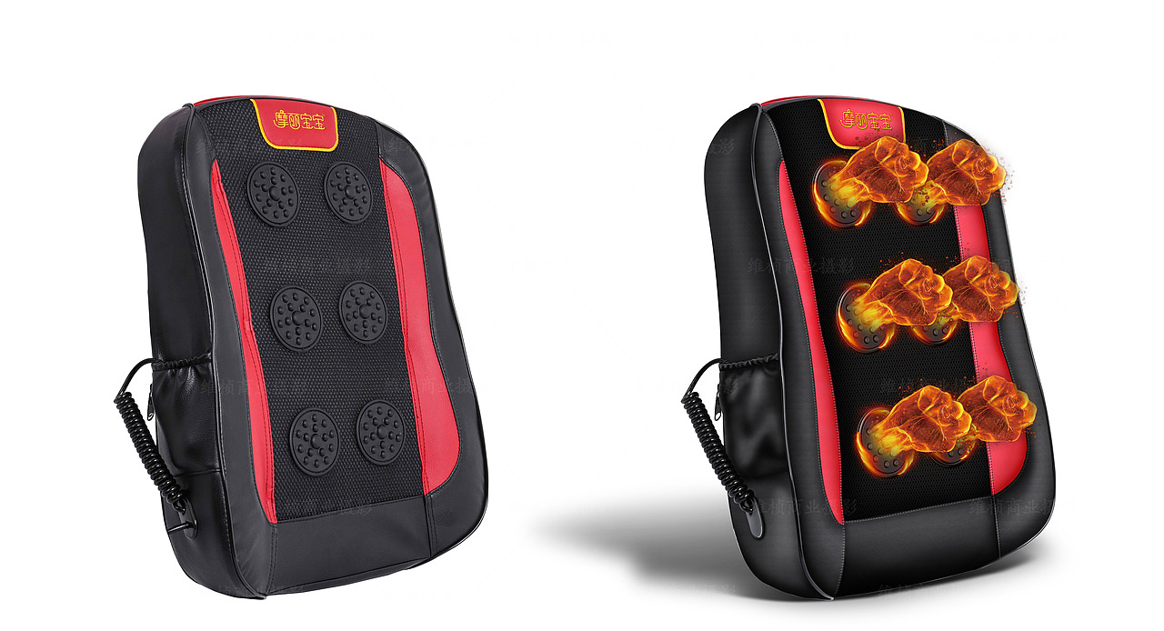 产品精修 背部按摩垫仪器拍摄精修 西安产品电器精修