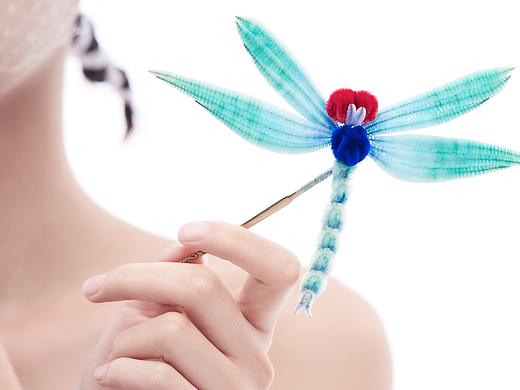 饰品拍摄------绒花首饰创意拍摄