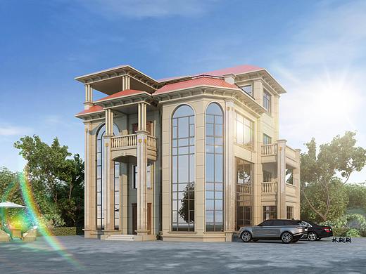 室外效果图|别墅外观