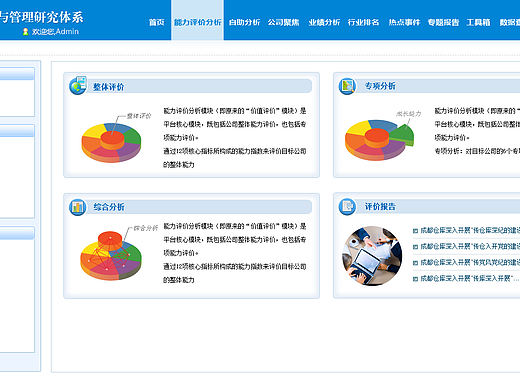 经研院数据分析页面