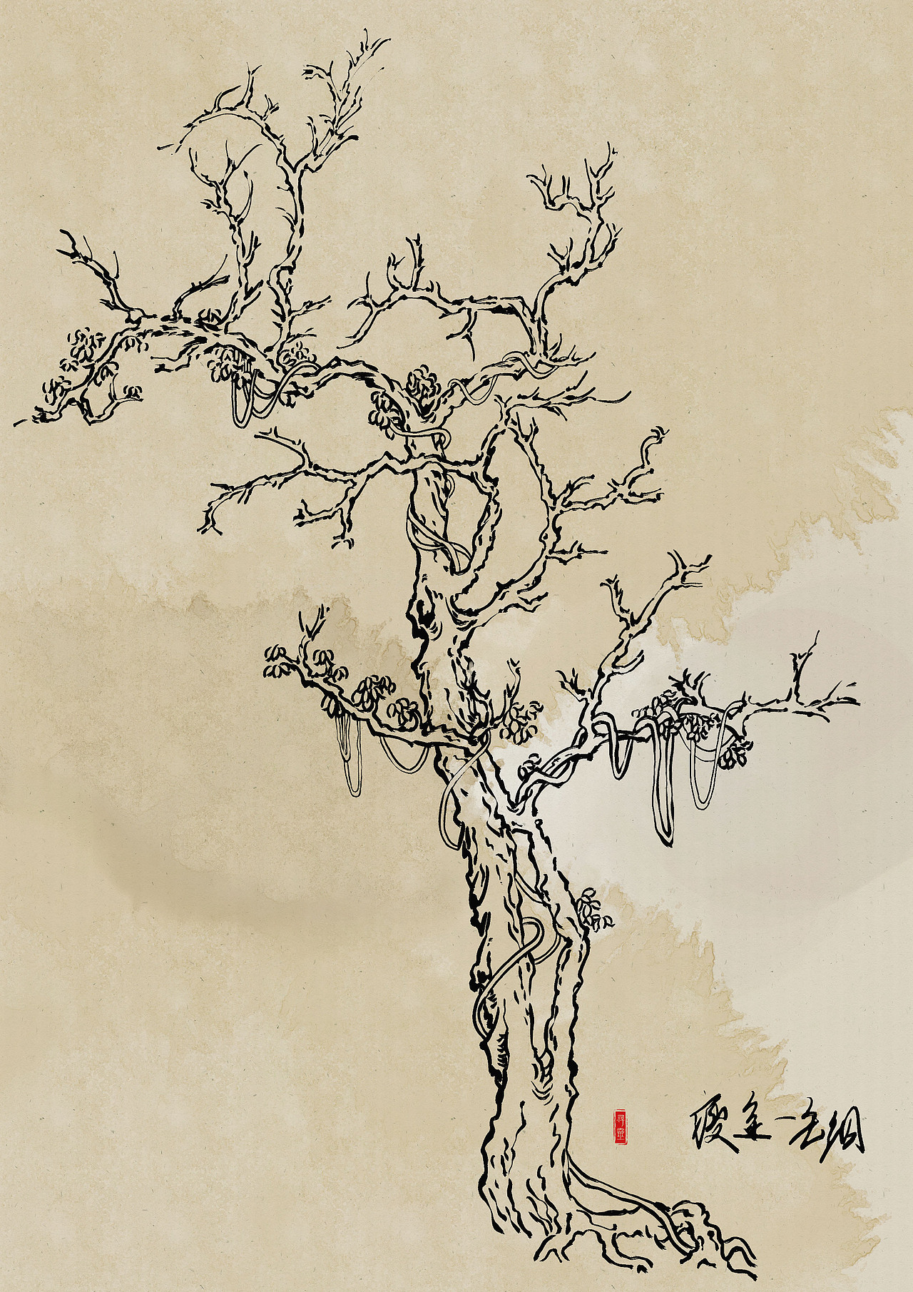 临摹芥子园（图ZMjkxNTkzNTg0） - 创作习作 - 站酷设计师寻靈原创素材 - 站酷ZCOOL