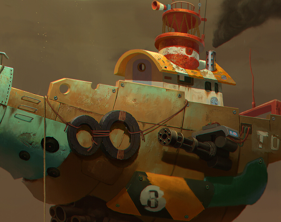 【无水印版】学生作品————欧美风飞船原画设定（图ZNDc1NzM3ODA=） - 商业插画 - 站酷设计师XR异创神CG学院原创素材 - 站酷ZCOOL