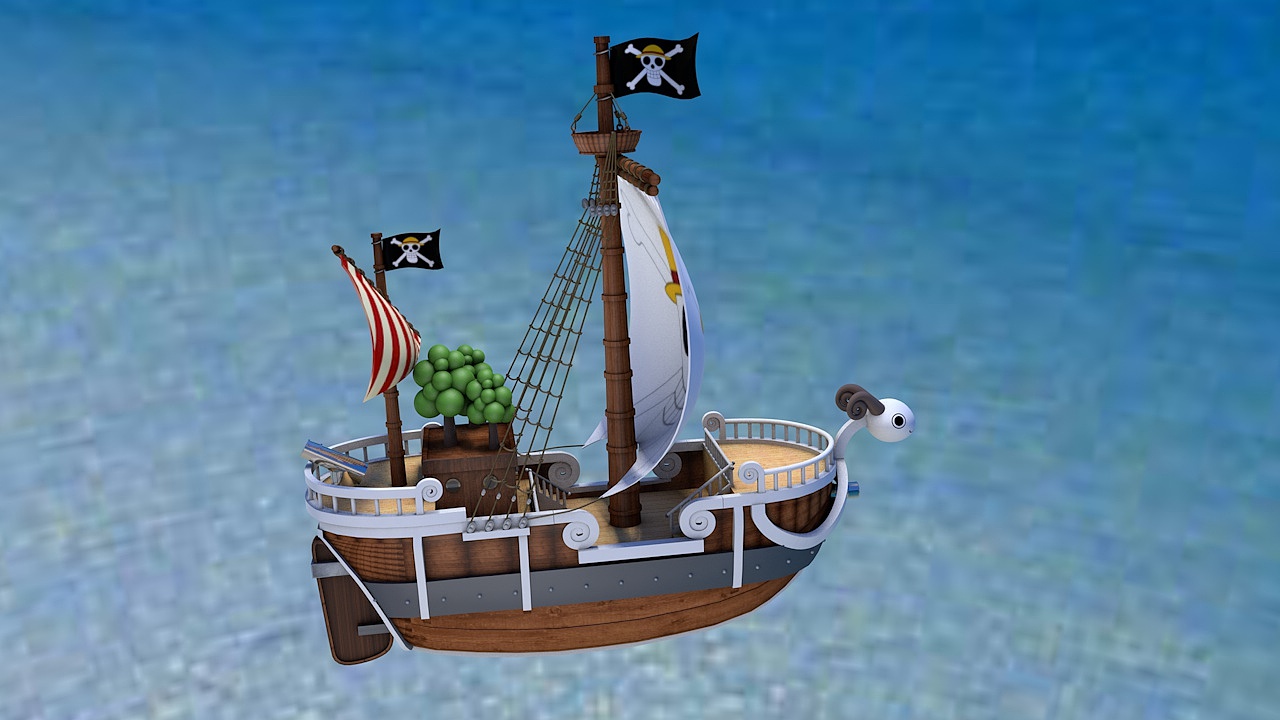 海贼王-黄金梅利号-c4d练习