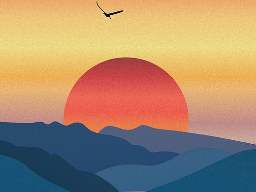 插画日落（个人主页-ZNDgwMDUyMzY=） - 创作习作 - 站酷设计师懷秫秫原创素材 - 站酷ZCOOL