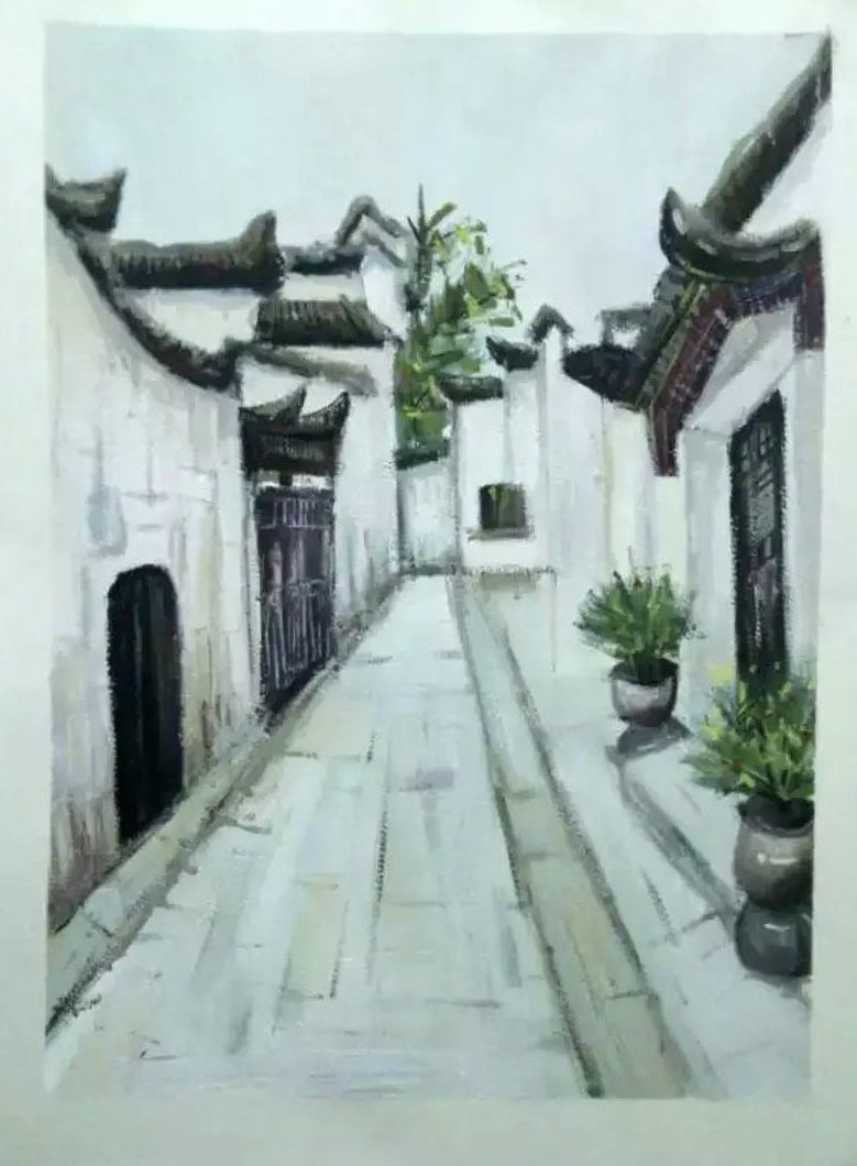 安徽西递/宏村 --水粉写生（图ZMjY0Njk0MTg0） - 绘画 - 站酷设计师missjing原创素材 - 站酷ZCOOL