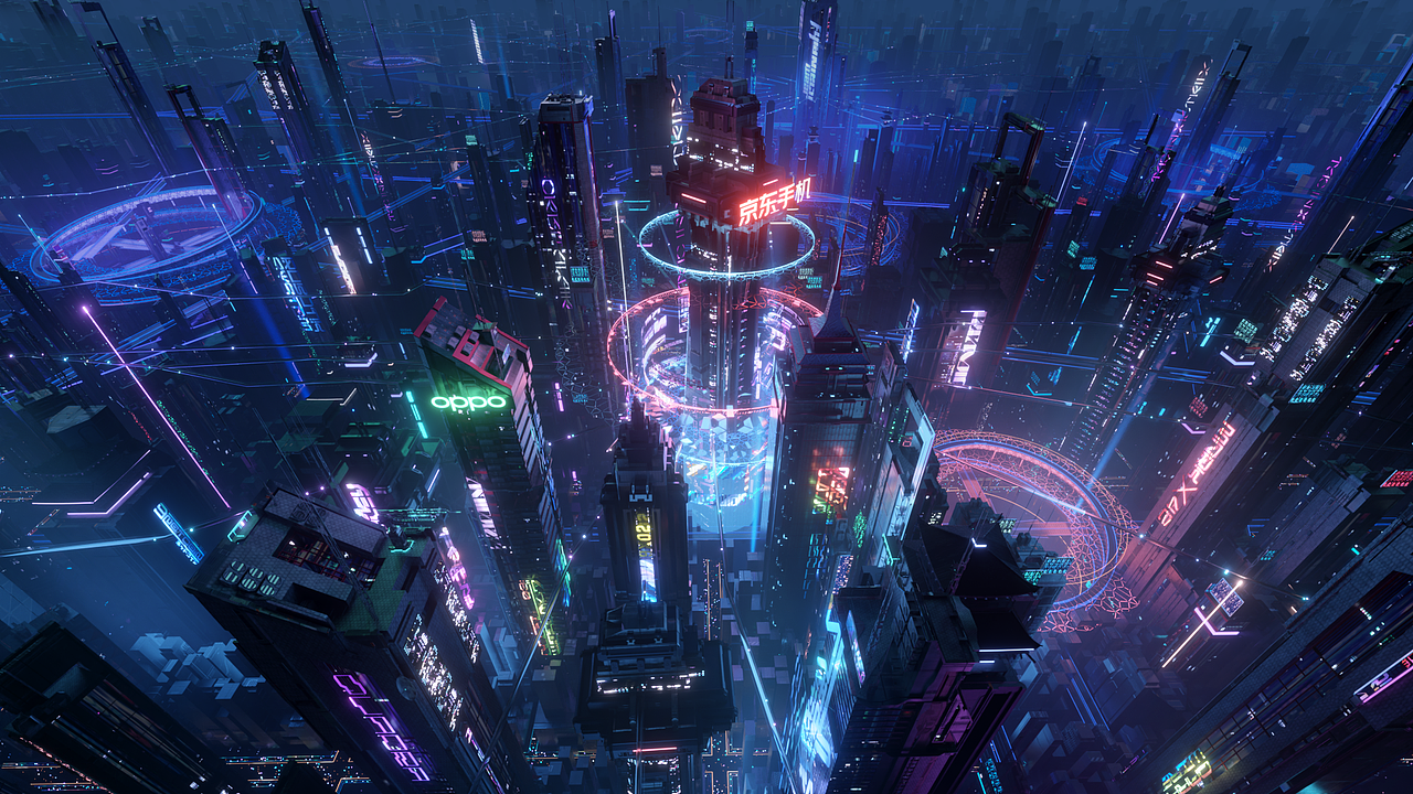 赛博朋克山海经 - OPPO K9 PRO（图ZMjkyMTA4MTU2） - Motion Graphic - 站酷设计师NAXX_Studio原创素材 - 站酷ZCOOL