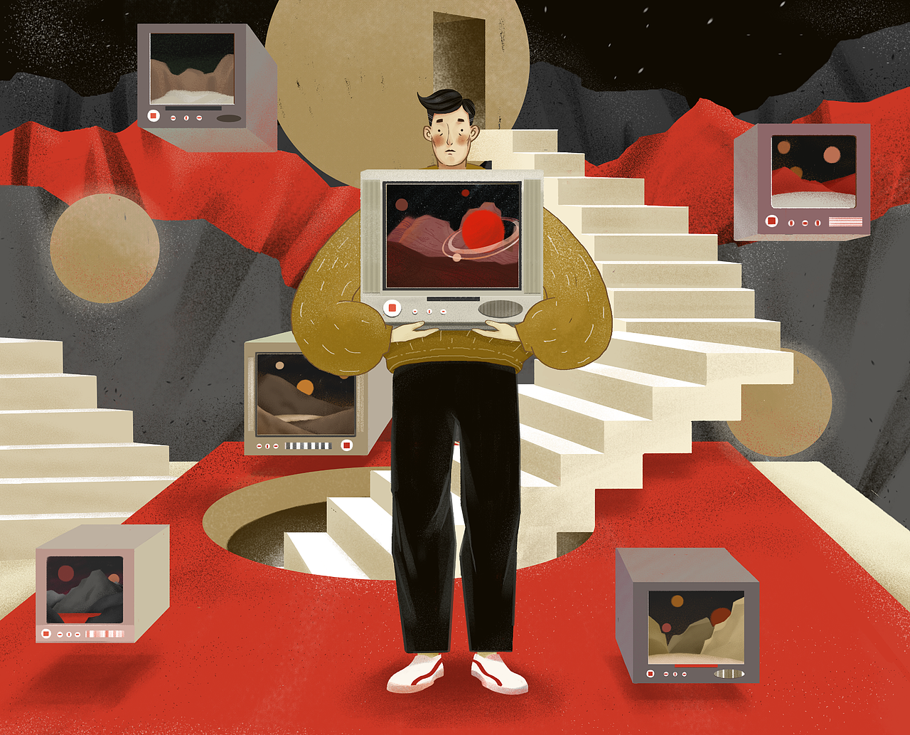 窗口（圖ZMjk1NzExMzgw） - 商業(yè)插畫 - 站酷設(shè)計師崔云曉原創(chuàng)素材 - 站酷ZCOOL