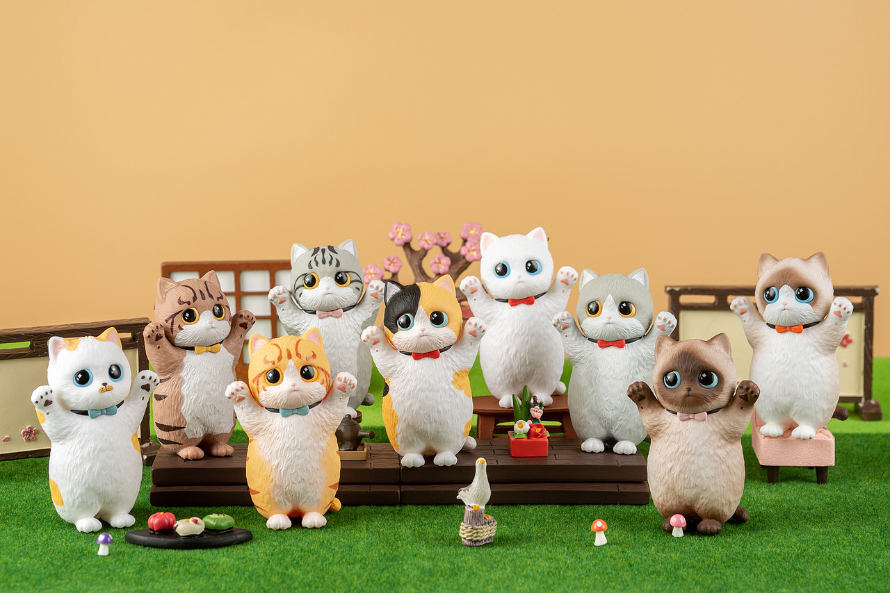 MOLUMOLU 莫鲁莫鲁主人抱抱系列盲盒 喵星人手办玩具