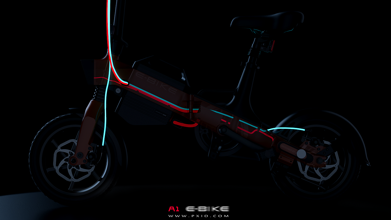 PXID—A1 代驾折叠款电动自行车（图ZMjgwNDE2MTEy） - 交通工具 - 站酷设计师品向设计原创素材 - 站酷ZCOOL