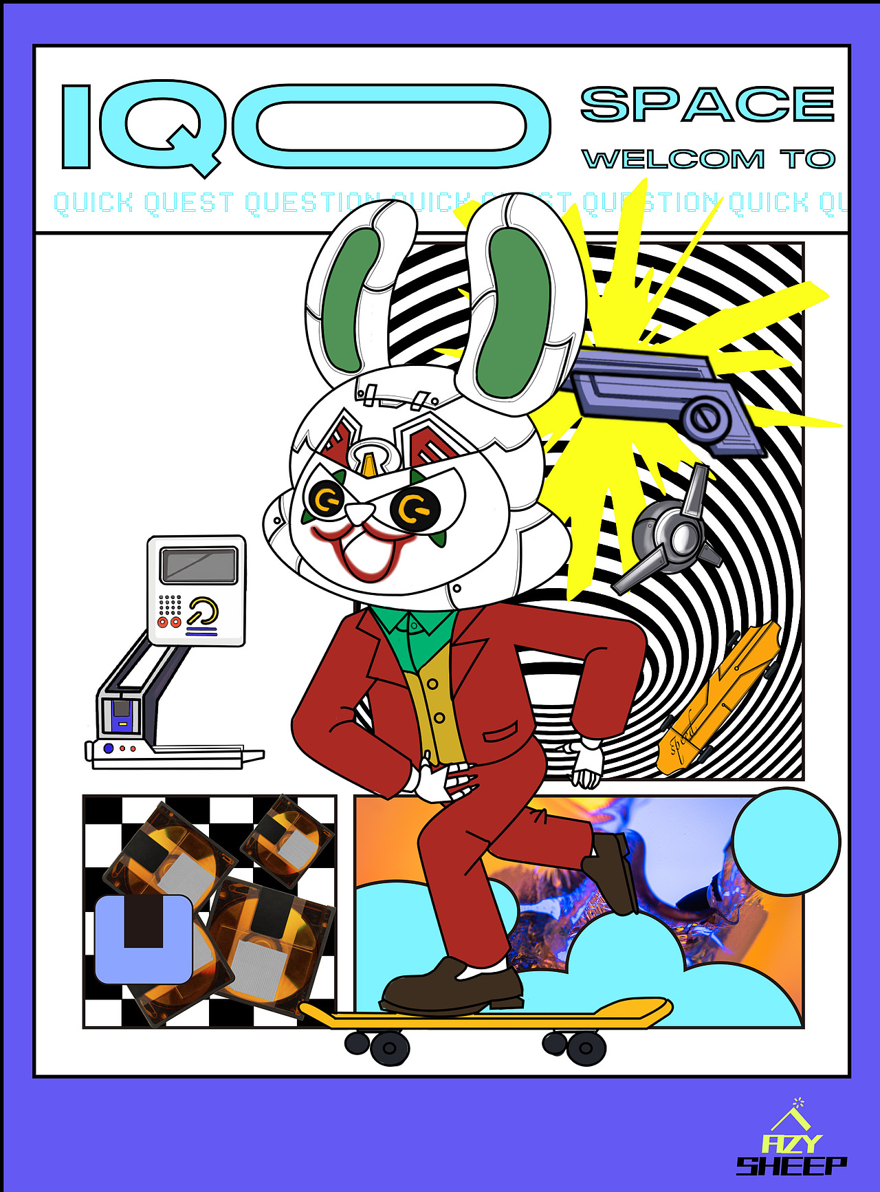 iQOO三周年 IP设计——SPEED Q（图ZMjk0Nzk0NTEy） - IP形象 - 站酷设计师懒羊羊ovo原创素材 - 站酷ZCOOL