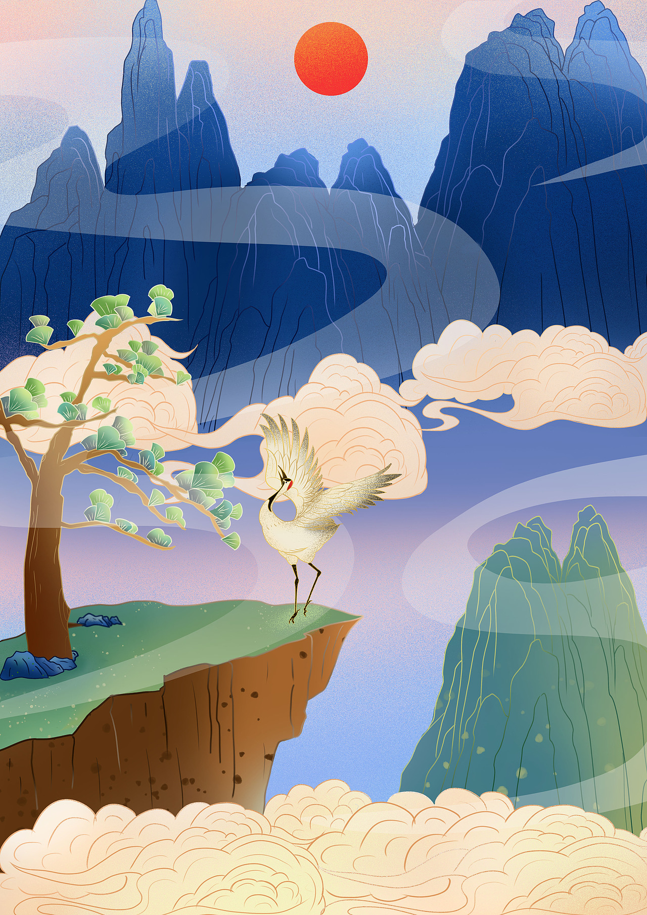 国风插画（图ZMjk0NzQ5Mjg4） - 商业插画 - 站酷设计师梁耀筠原创素材 - 站酷ZCOOL