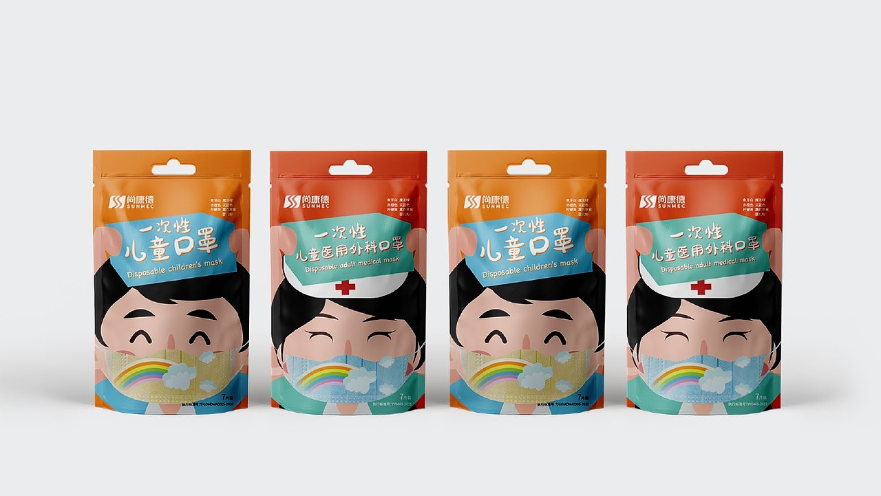 尚康德口罩包装设计（图ZMjQ0NTM5Mzk2） - 包装 - 站酷设计师上喆创意原创素材 - 站酷ZCOOL