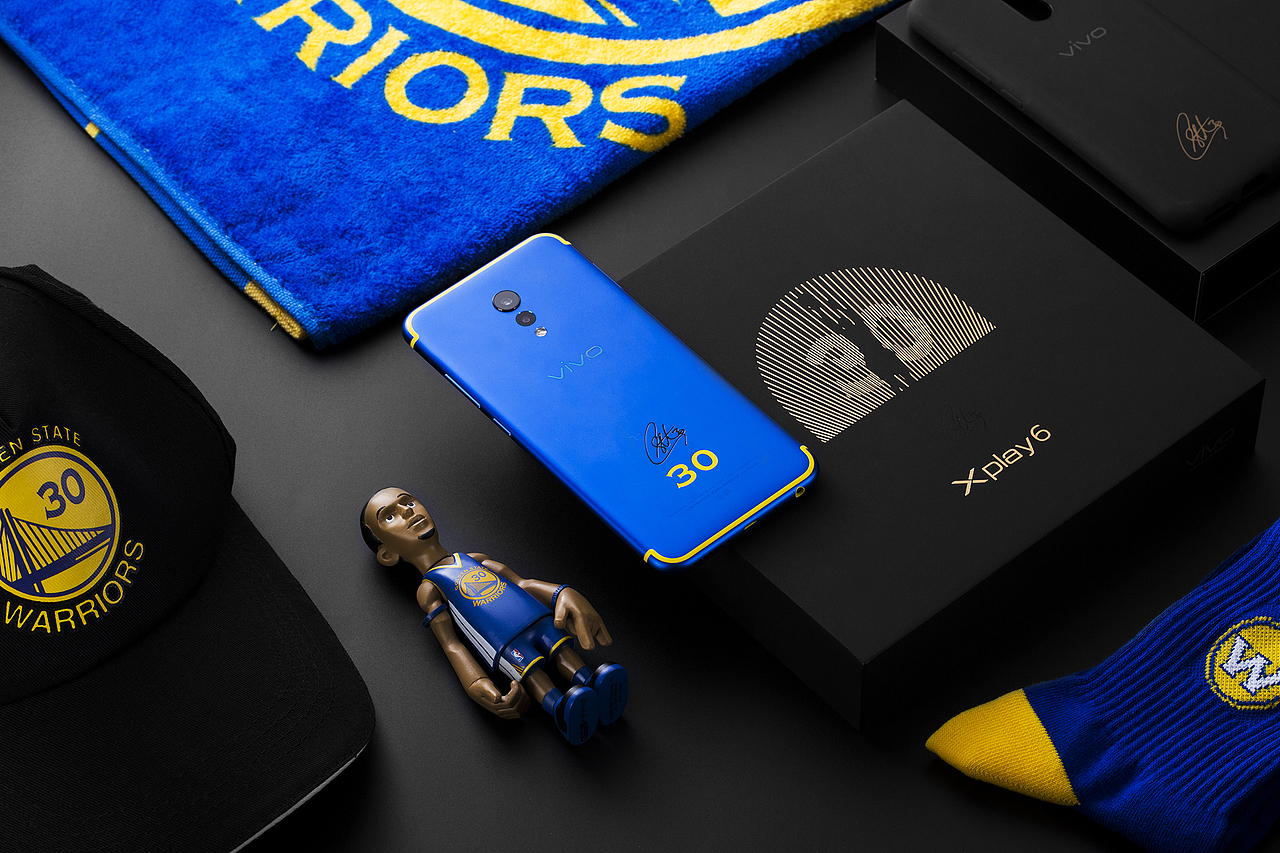 小米6蓝金色蓝蓝露&VIVO XPLAY6 库里限量版（图ZNzc0Njc4MjA=） - 产品摄影 - 站酷设计师X老师会拍照原创素材 - 站酷ZCOOL