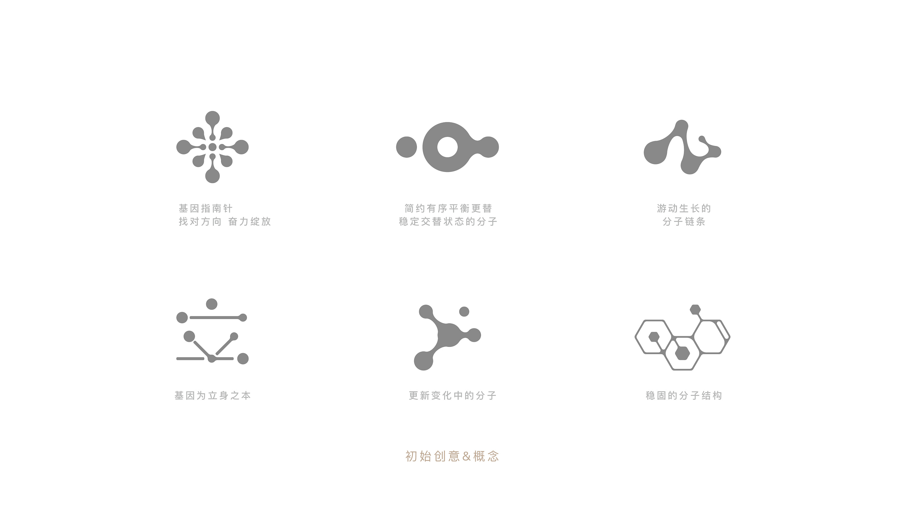 分子结构咨询管理品牌形象logo设计