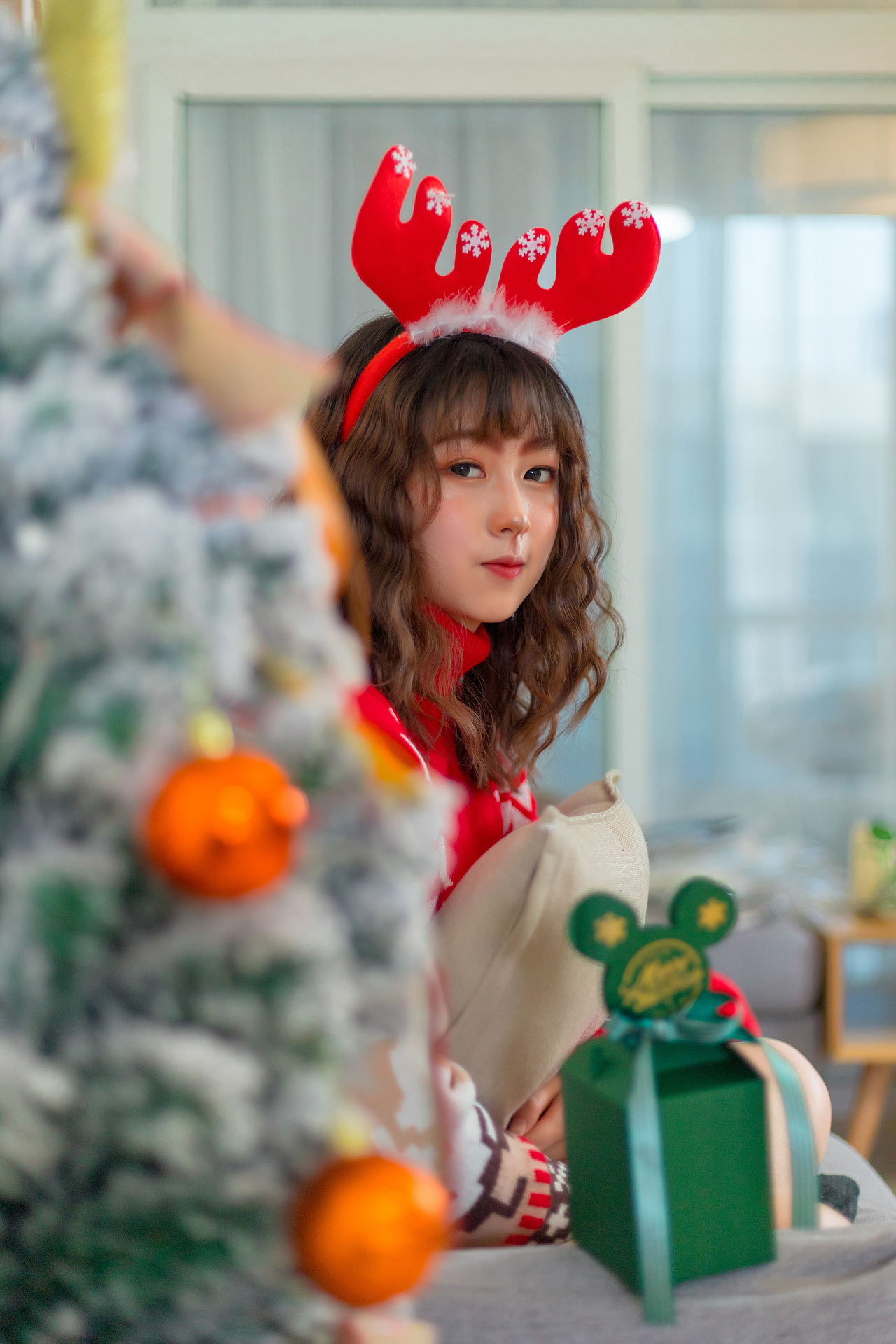圣诞节的小姐姐
