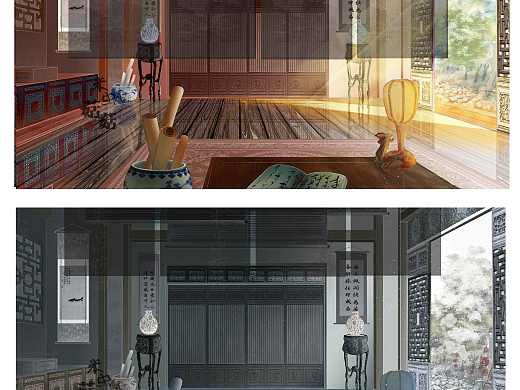 古风室内光影塑造（个人主页-ZNTM4MjI3MDg=） - 创作习作 - 站酷设计师米虫三小姐原创素材 - 站酷ZCOOL