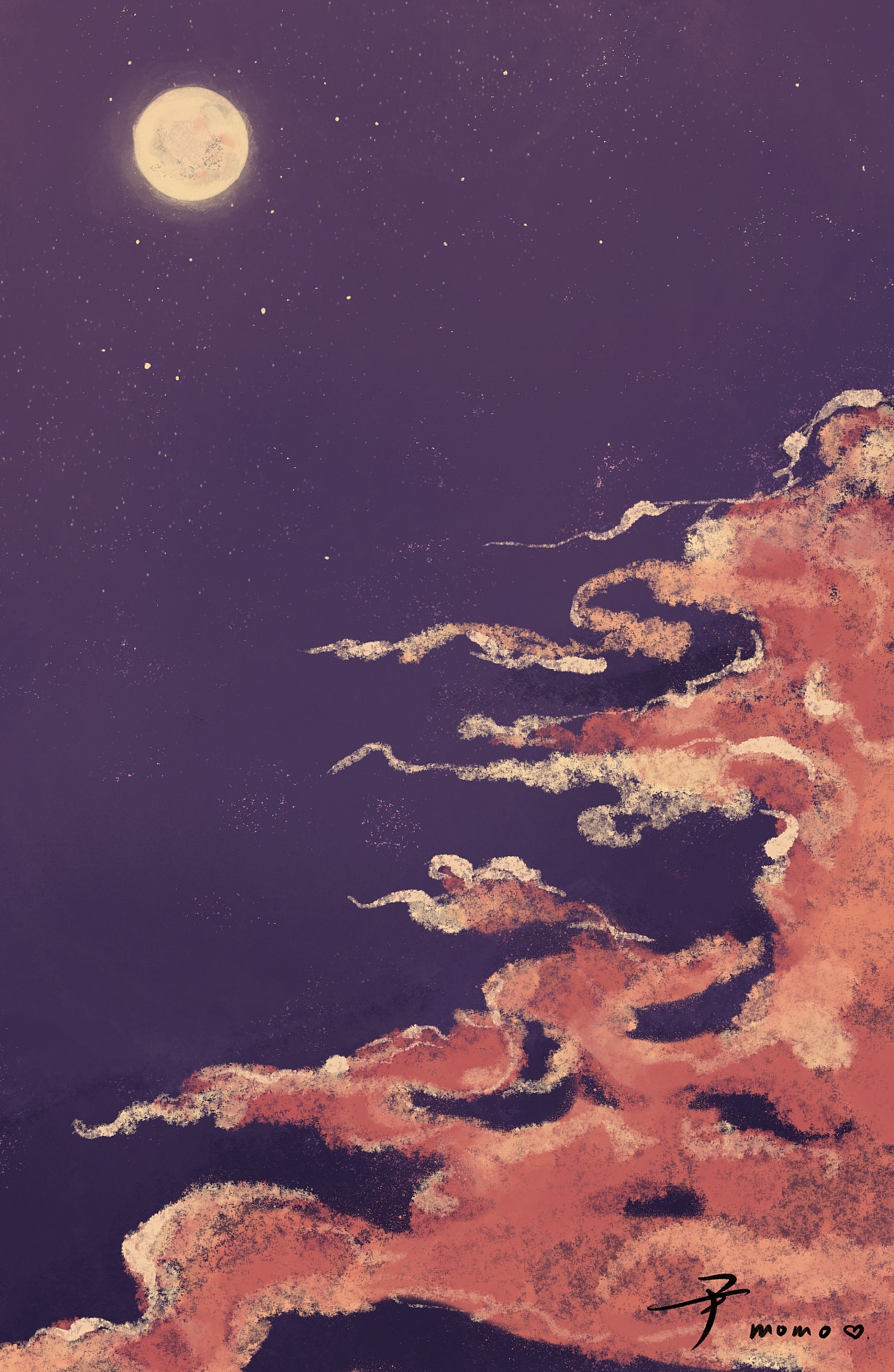 古典敦煌祥云插画背景|插画|商业插画|尹momo努力画画 - 原创作品