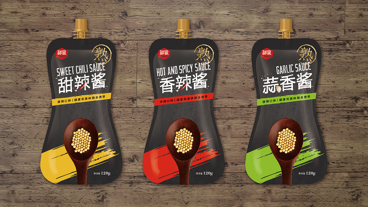 郝家食品-黄豆酱包装设计