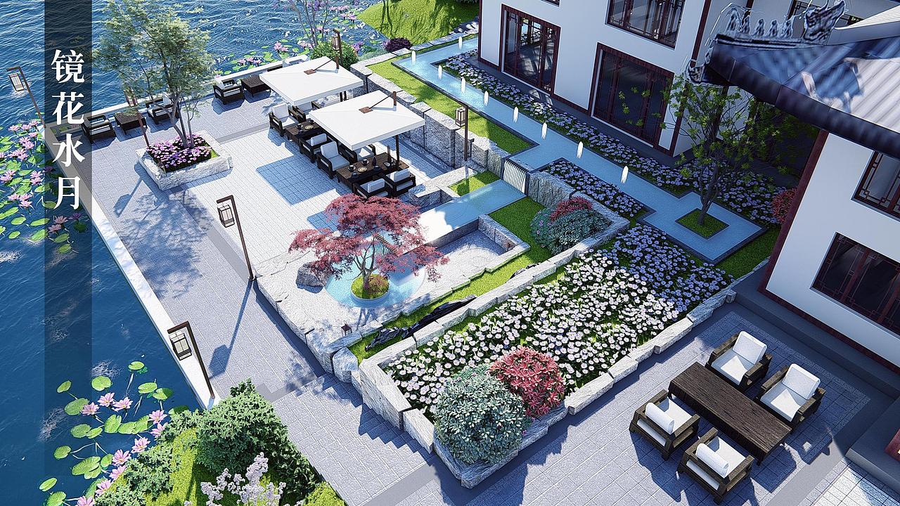 临湖会所景观设计 lumion出图