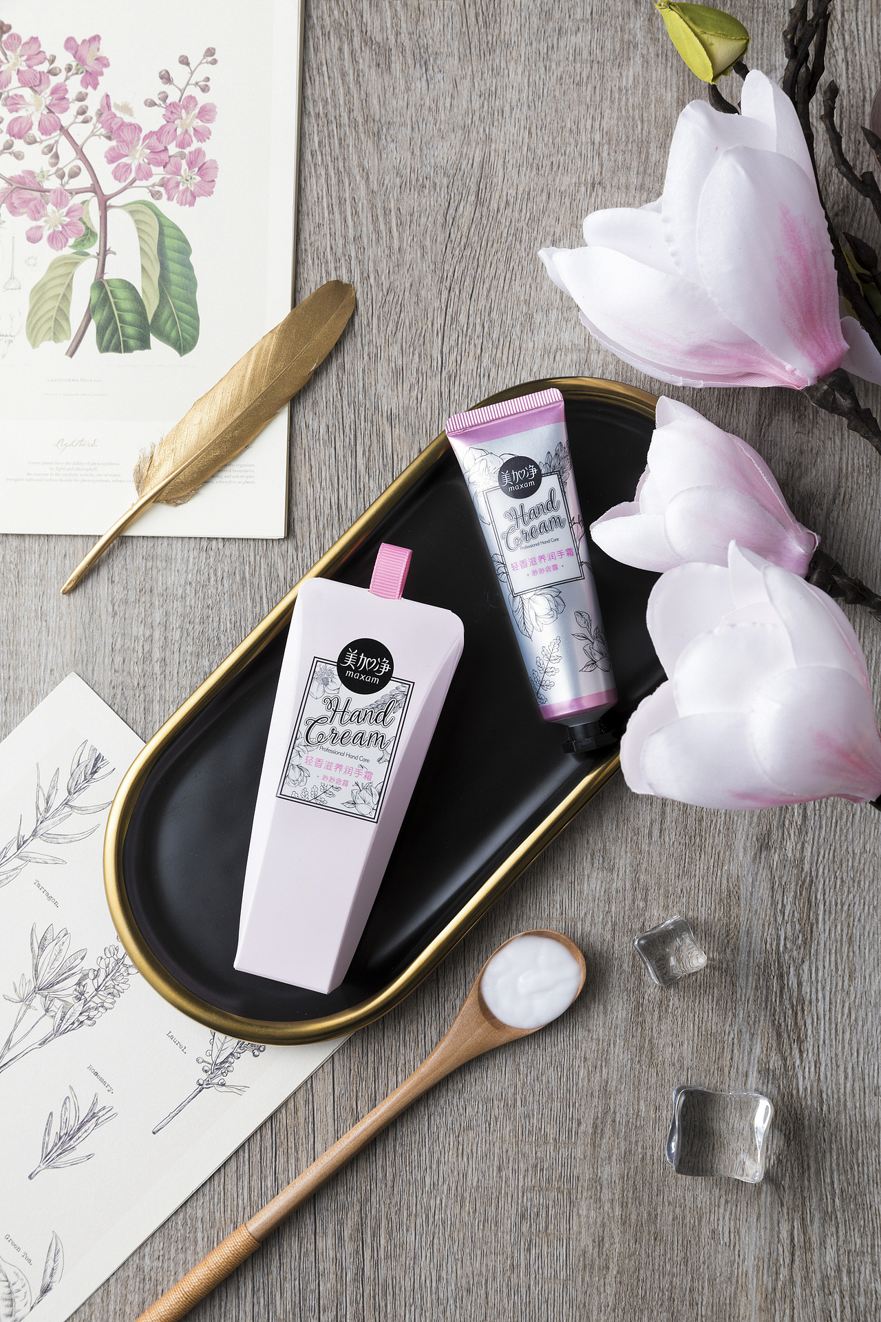 轻复古风来一波 美加净护手霜护肤品拍摄~