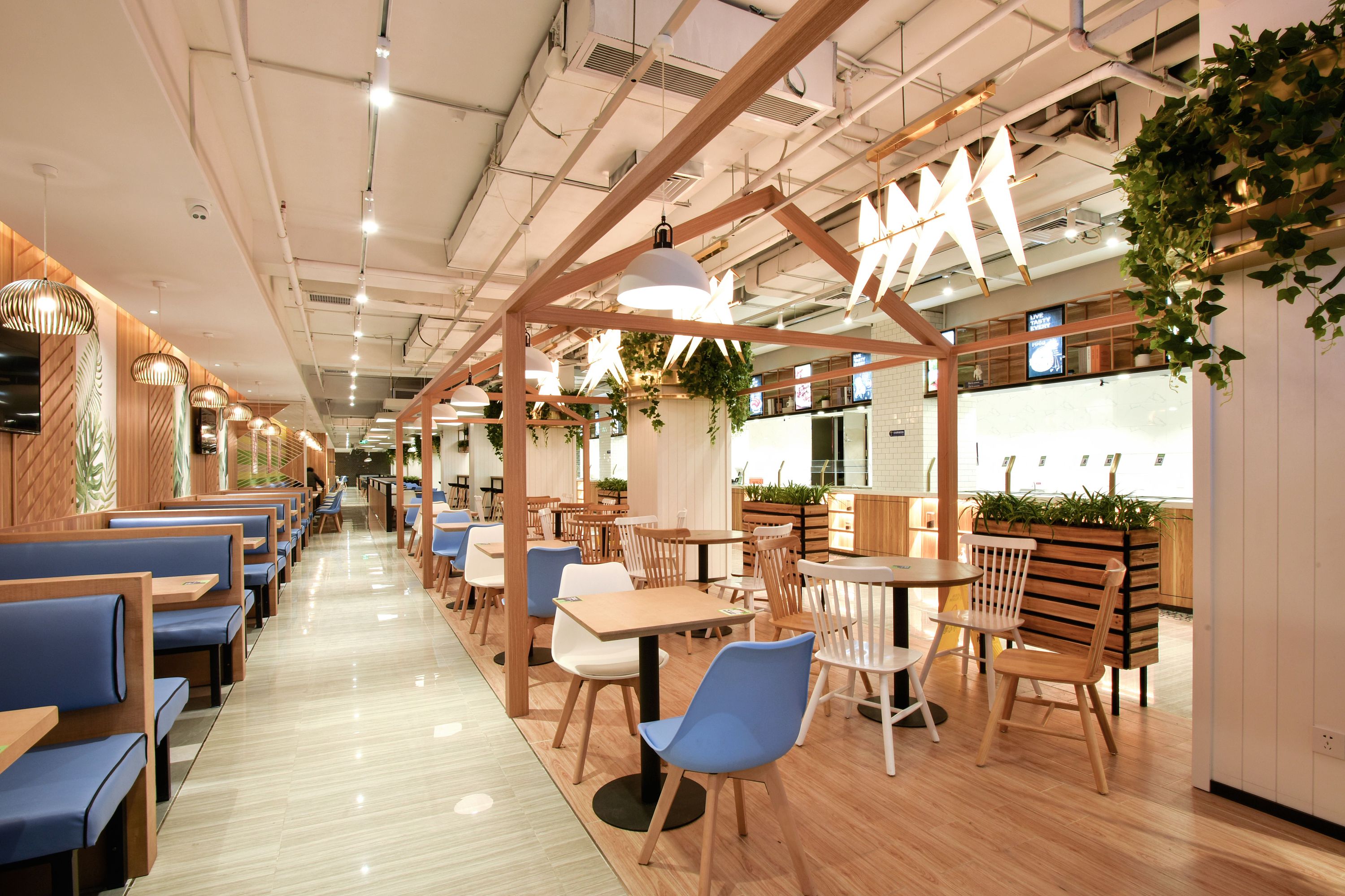 餐饮店设计·中粮创芯食堂,现代化绿色生态食集|空间|酒店餐饮设计|华