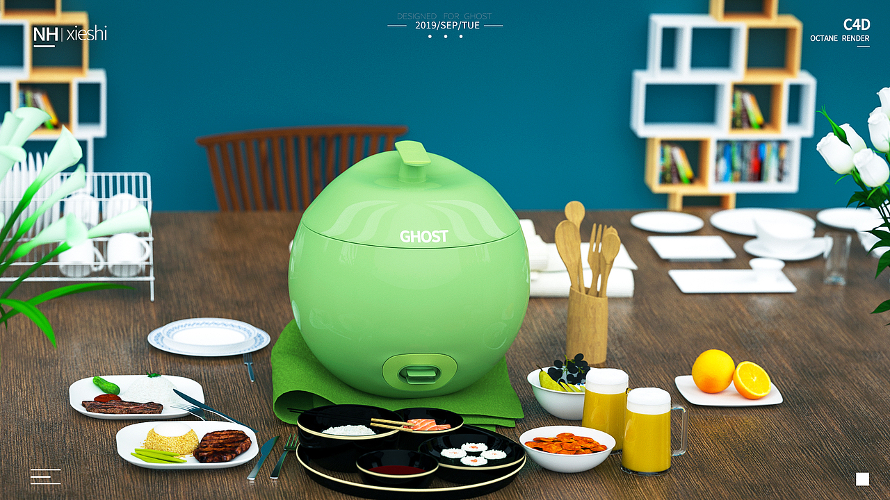 C4D電器產(chǎn)品建模渲染場景小練習(xí)（圖ZMTc0NzQ0MzA0） - 其他三維 - 站酷設(shè)計(jì)師Hj積發(fā)原創(chuàng)素材 - 站酷ZCOOL