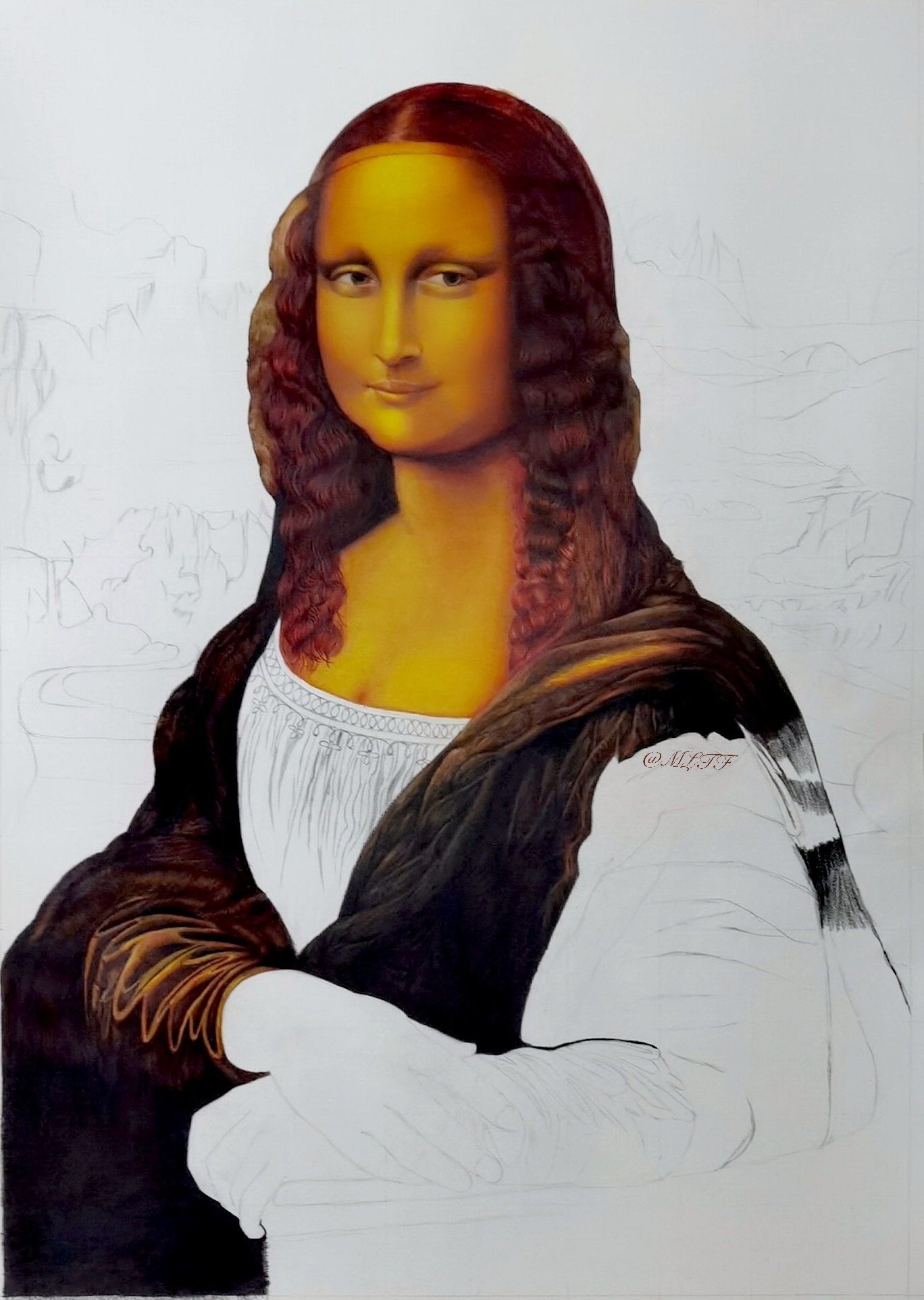 画蒙娜丽莎的画家是谁图片