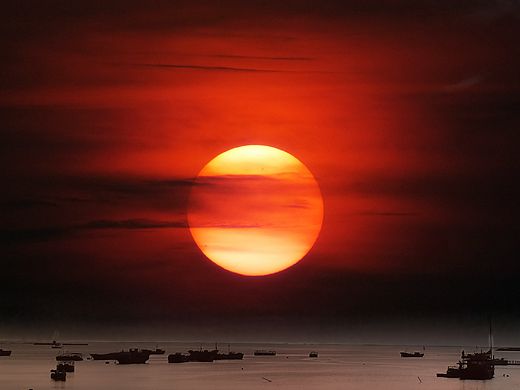 海边的晚霞