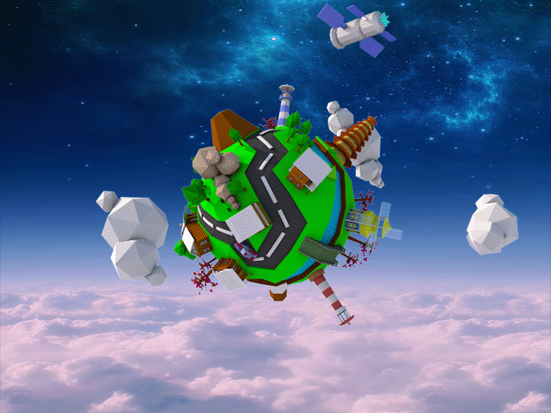 哈哈哈C4D小作品（图ZNzcxNTExMzY=） - 其他空间 - 站酷设计师无名神原创素材 - 站酷ZCOOL