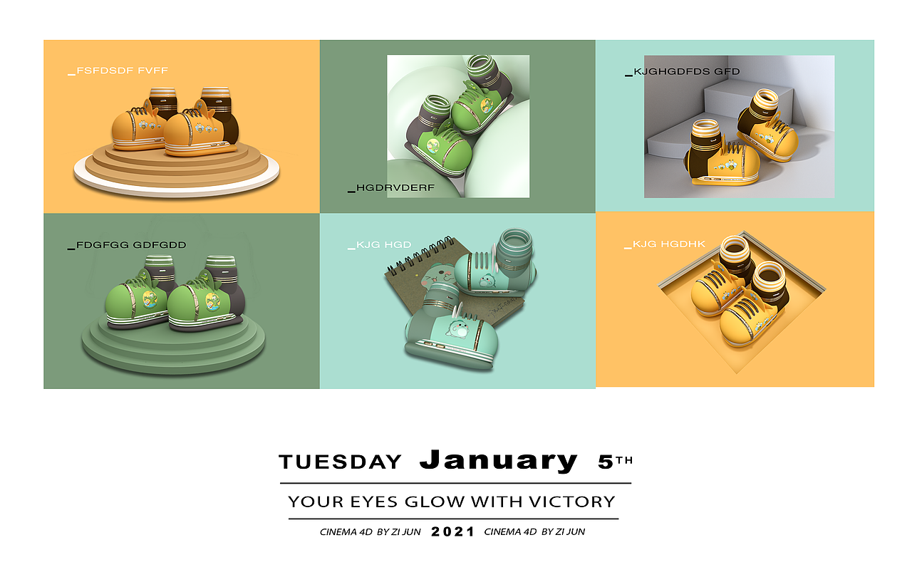 开年第一集/卡通鞋子/2021