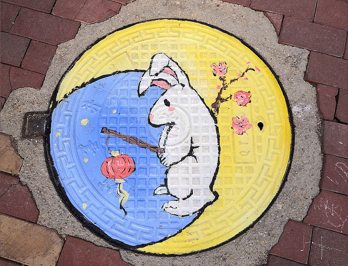給鄭州一小區(qū)畫的井蓋兒（圖ZMjcxNzcwMjgw） - 繪畫 - 站酷設(shè)計師夏日黏黏原創(chuàng)素材 - 站酷ZCOOL